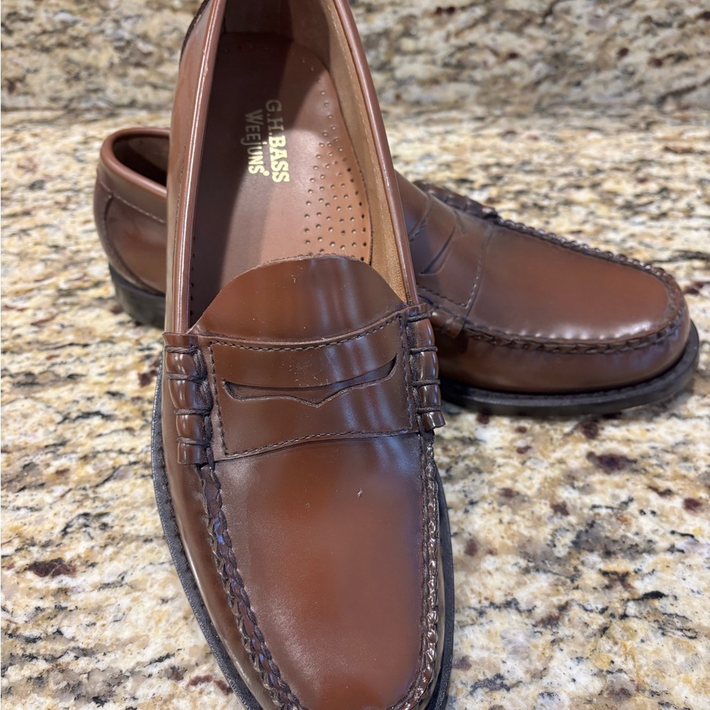 G.H. Bass & Co. Brown Leather Penny Loafers